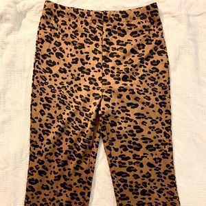 Forever 21 leopard print spandex pants